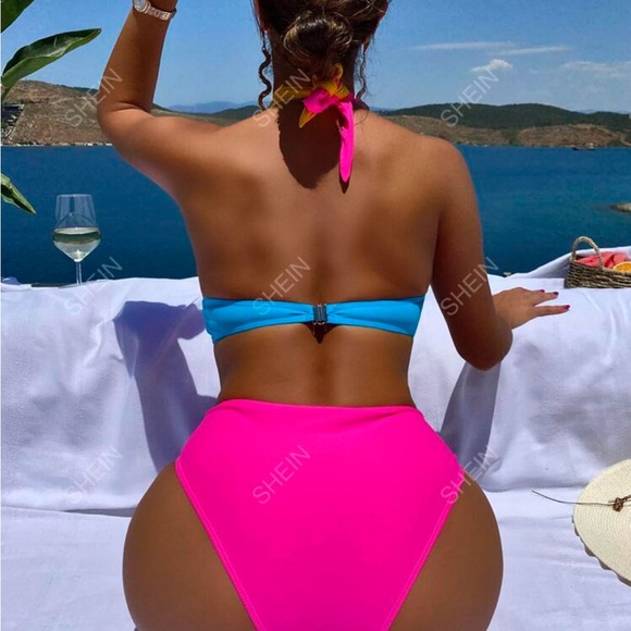 Colorblock One Piece Swimsuit | M 💓🦋🔆 - Picture 5 of 8